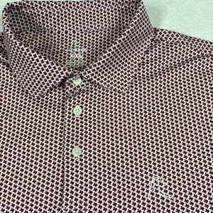 Rhoback XXL 2XL Don't Mess With Texas Polo‎ Golf AOP Maroon A&M Aggies